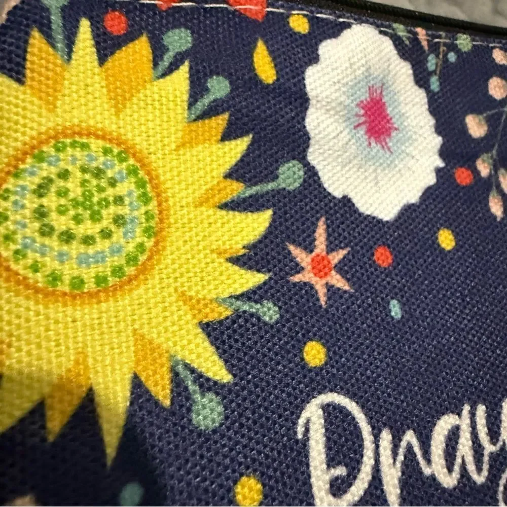 Floral Scripture Pouch – “Pray About Everything” Philippians 4:6